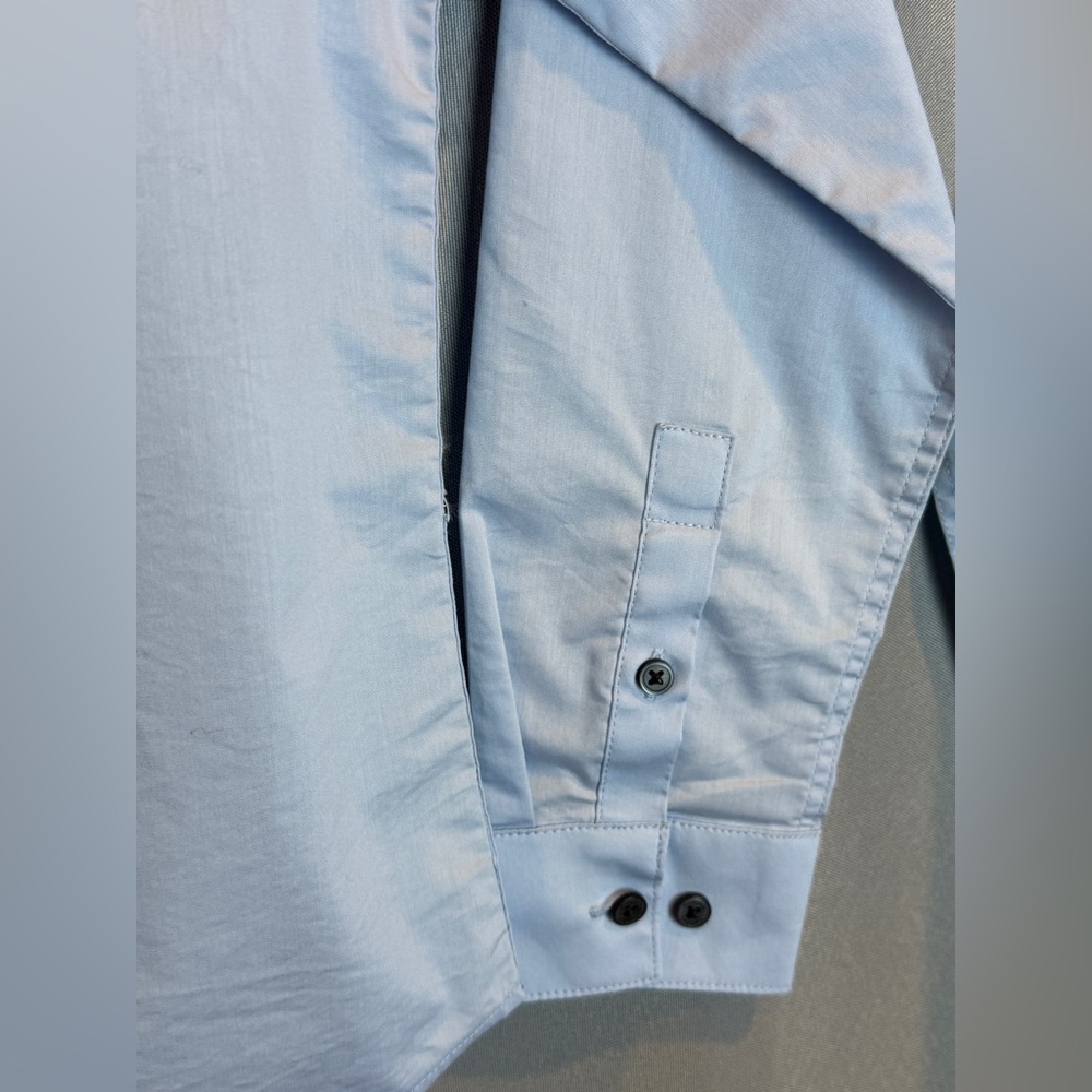 Calvin Klein Slim Fit Stretch Button Down Shirt- Size 8 - Picture 2 of 9